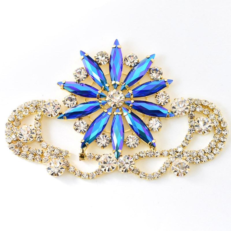Beaded Rhinestones Star Fringe Patches Applique Sew On Badges For Bags Clothes 2pieces