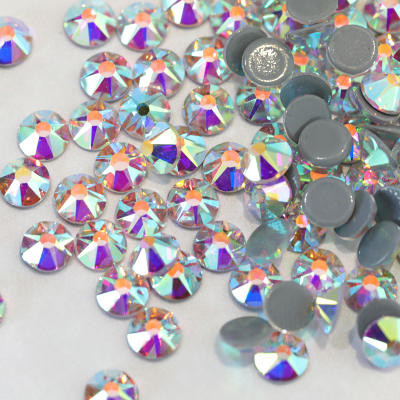 2088 Style 16 Cut Facets Hot Fix Rhinestones Crystal AB