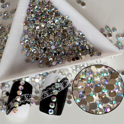 Wholesale big package glass Acrylic flatback non hot fix rhinestone for garment