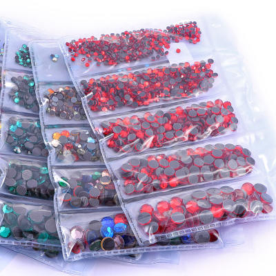 1014pcs Mixed Sizes Glass DMC Hot Fix Rhinestone For Garment