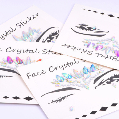 Fashion Eye Shadow Decoration Face Gems Jewels Body Art Rhinestones Adhesive Stickers